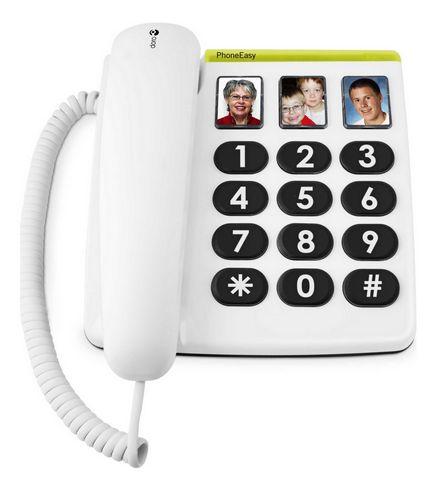 DORO TÉLÉPHONE FILAIRE PHONEEASY 331 PH BLANC