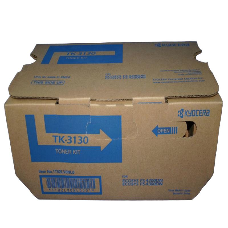 Toner Kyocera TK-3130 d'origine. Noir, 25 000 pages ISO 19752, compatible ECOSYS FS-4200DN, FS-4300D, M3550idn, M3560idn - noir 1T02LV0NL0_0