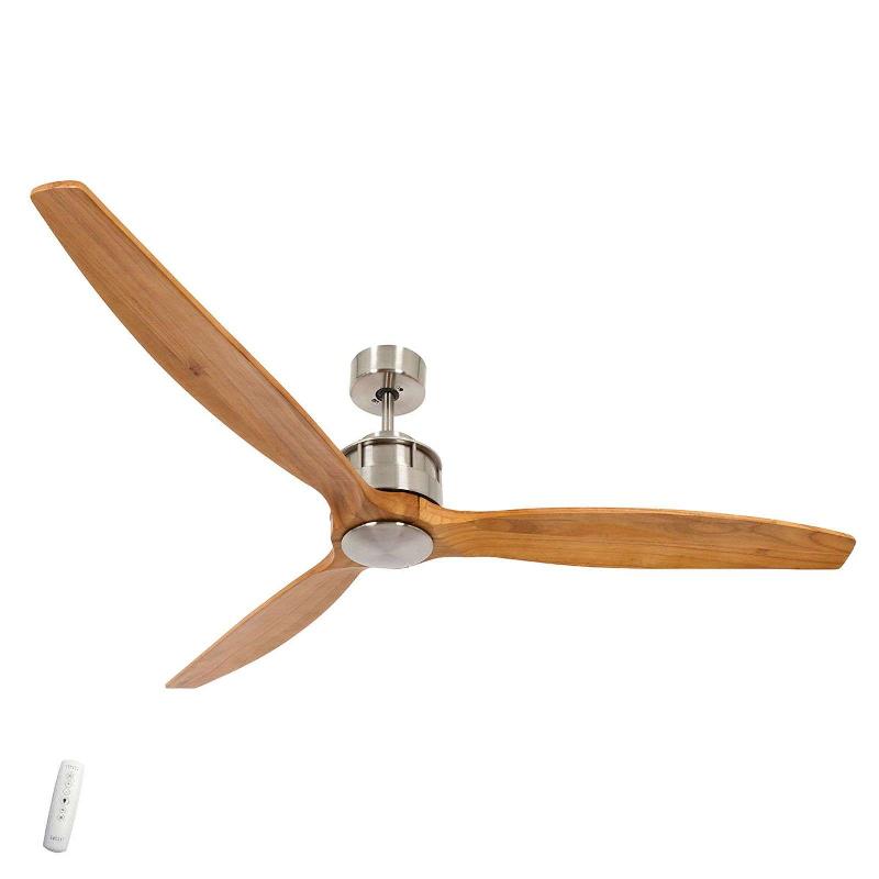 BEACON LIGHTING BEACON VENTILATEUR DE PLAFOND AIRFUSION AKMANI, SILENCIEUX, TECK/CHROME