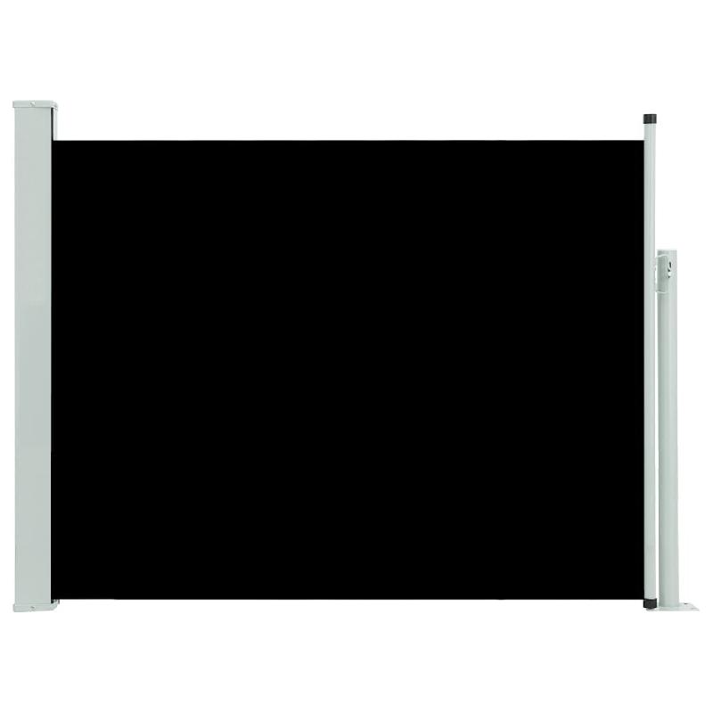 VidaXL Auvent latéral rétractable de patio 140x500 cm Noir Modèle Ventura Luna - noir 48394_0