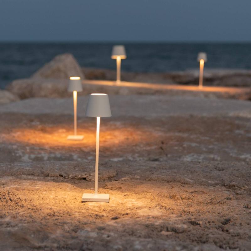 ZAFFERANO POLDINA MICRO LUMINAIRE RECHARGEABLE, IP65 BLANC