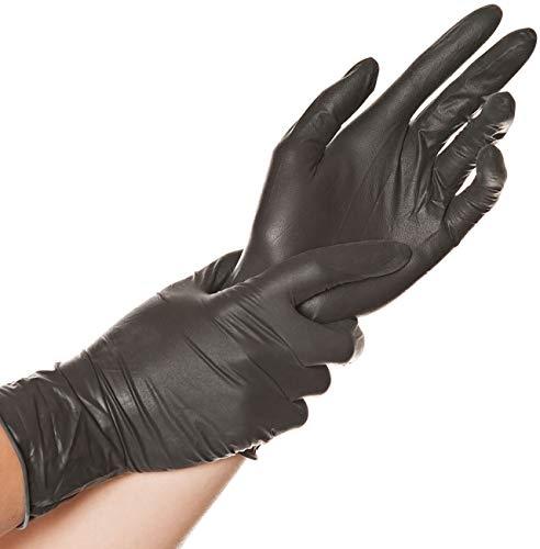 FRANZ MENSCH HYGOSTAR DIABLO GANTS EN LATEX NON POUDRÉS NOIR XL 26708_0