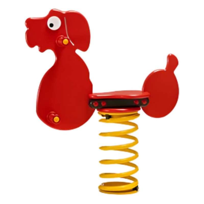 Jeu sur ressort Chien - Âge 2 à 12 ans - Structure en polyéthylène, Norme EN 1176_0