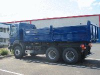 Bennes pour poids lourds - arrière transporteur avec ridelles rabattables gauche et droite - acier spécial E36-3 / S355JO_0