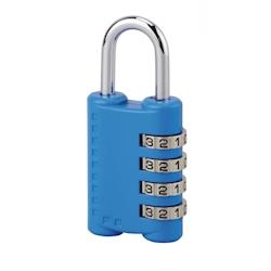 Cadenas à code, bagage, 30mm, anse acier nickelé, 4 chiffres - SP - multicolore 3150268710153_0
