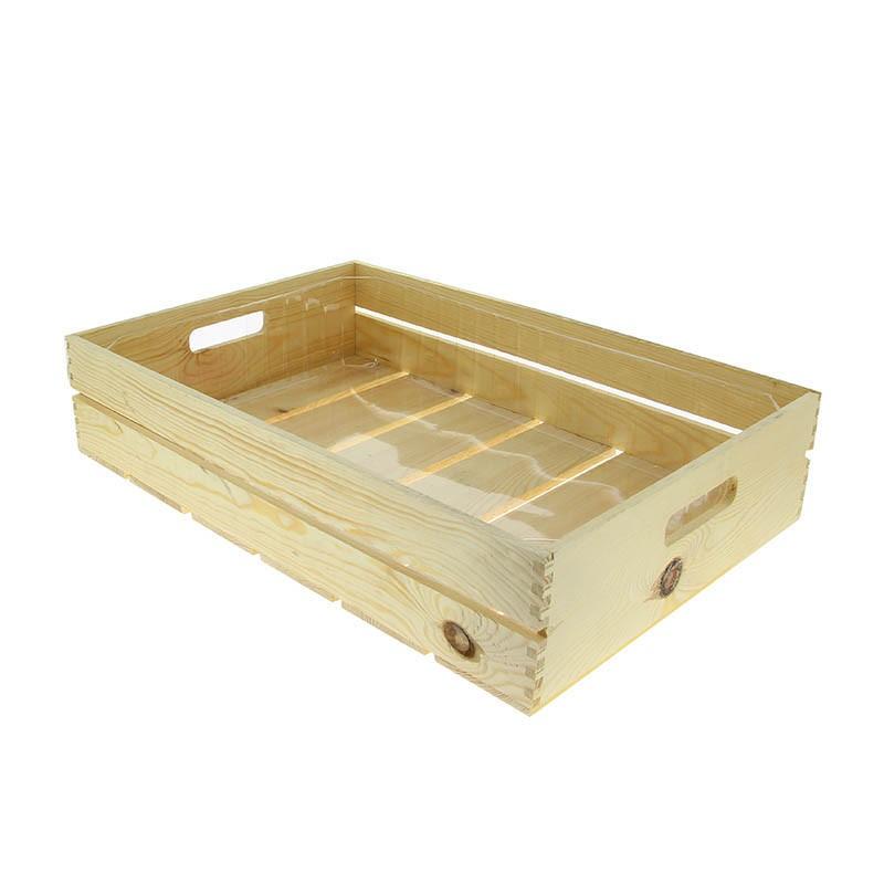 Cagette bois avec fond plastique rectangle gm -_0