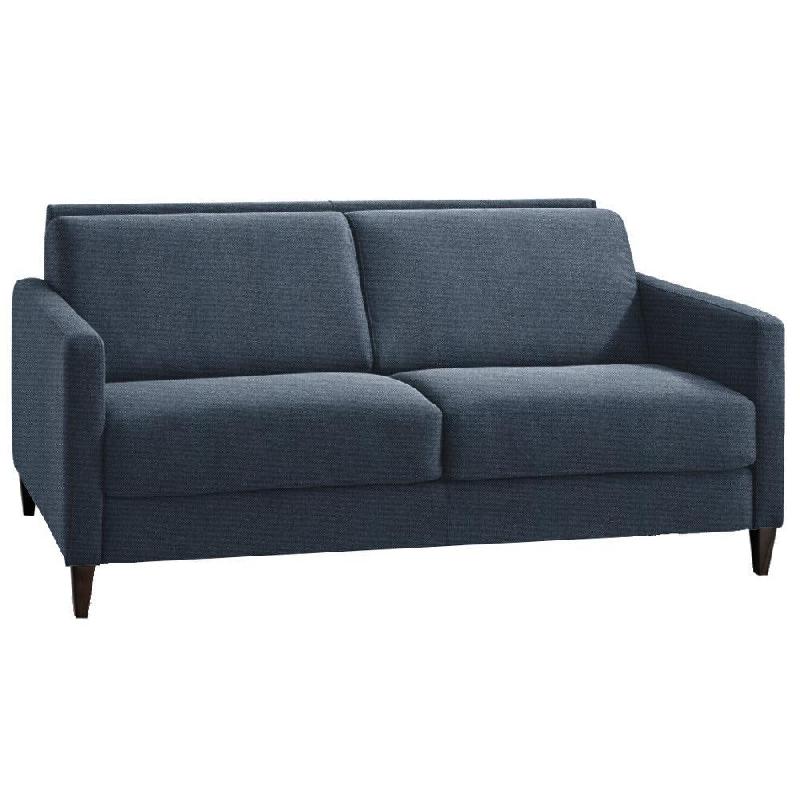 CANAPÉ CONVERTIBLE EXPRESS OSLO TWEED BLEU COUCHAGE 140*197*16 CM SOMMIER LATTES RENATONISI_0