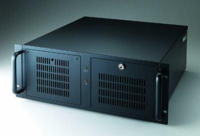Châssis 4U noir sans alimentation pour PC rack 19