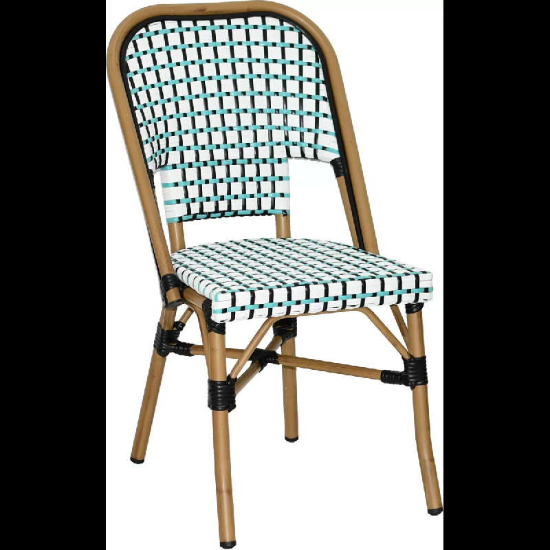 Chaise de restaurant ABLON - aluminium rotin - tressage nylon_0