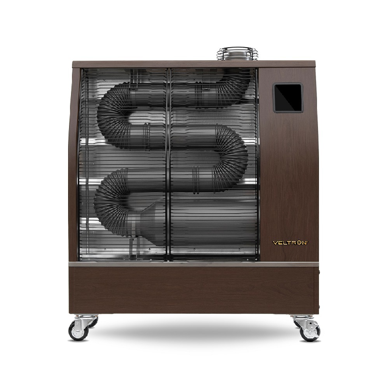 Chauffage infrarouge mobile au fioul sans odeur 14 kW - couleur bois foncé - VELTRON - DHOE-120_0
