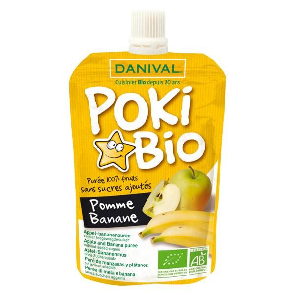 DANIVAL COMPOTE POKI POMME BANANE 90G BIO DESSERTS