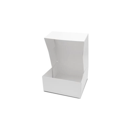 CROKUS Boites pâtissières blanches 16 x 16 x 8 cm (50 unités) - blanc papier BBST168_0