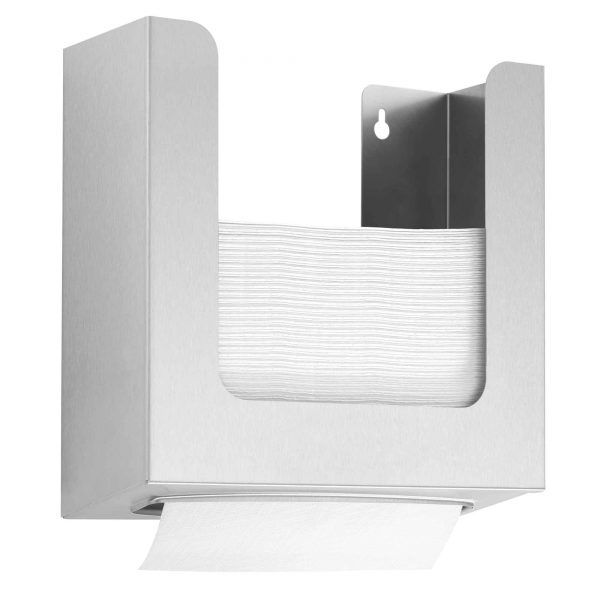 DP3502 - Distributeur de serviettes en papier Dolphin Solutions pour montage derrière le miroir - Acier inoxydable et design intemporel_0