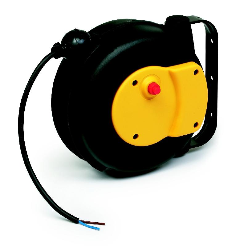 Enrouleur de câble 23 m 3G 1,5 mm² 230V Polypropylène avec enrouleur automatique et support mural pivotant Zeca 7315_0