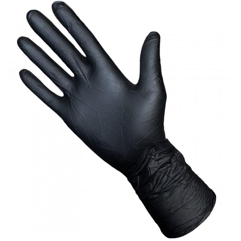 Gant nitrile non poudré noir taille s - 7,7gr 300 mm - bte 50 gants - 200001082_0