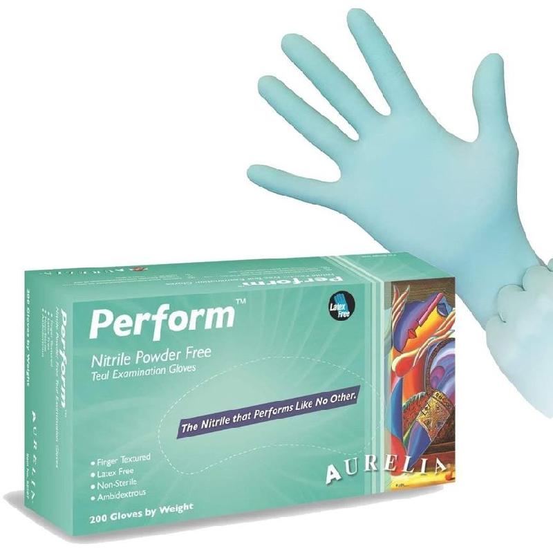 Gants Nitrile Aurélia Perform - boîte de 200 pièces - Taille L - Non poudrés - Résistance et confort accrus_0