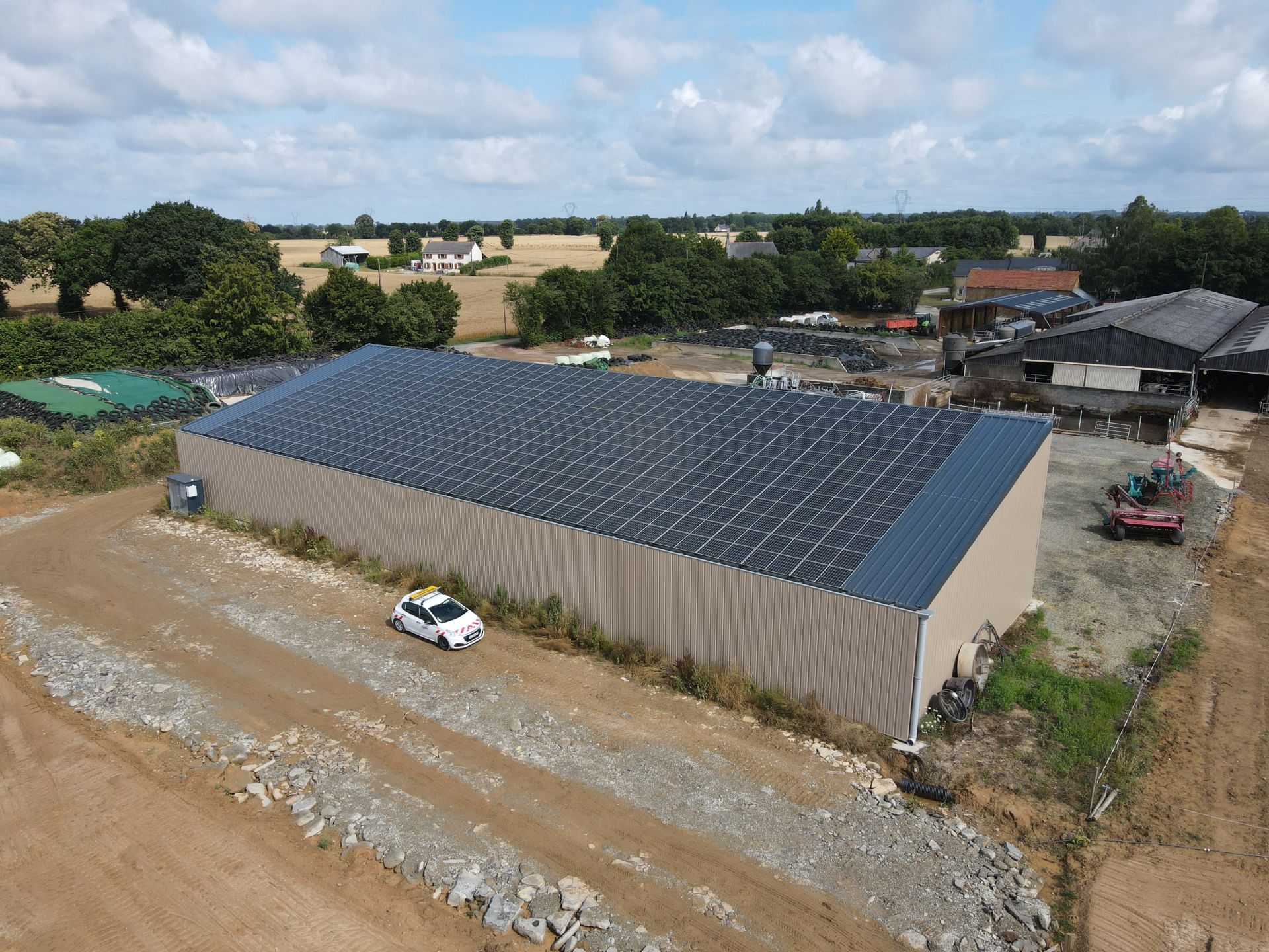 Bâtiment photovoltaïque Triangle