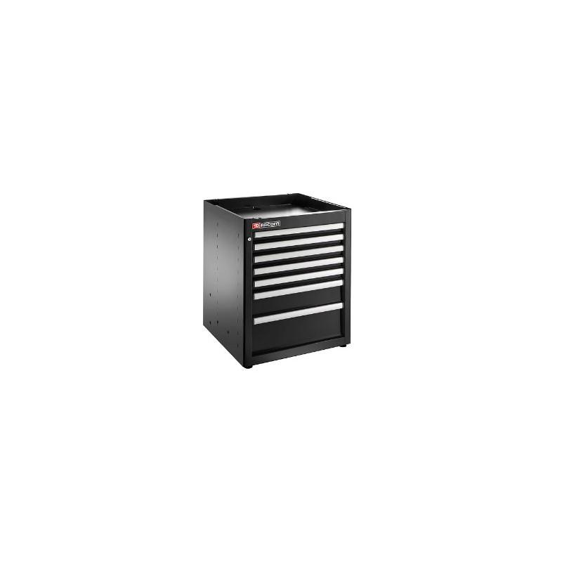 Jls3 meuble bas simple a 7 tiroirs noir - jetline - FACOM france | jls3-mbs7tbs_0