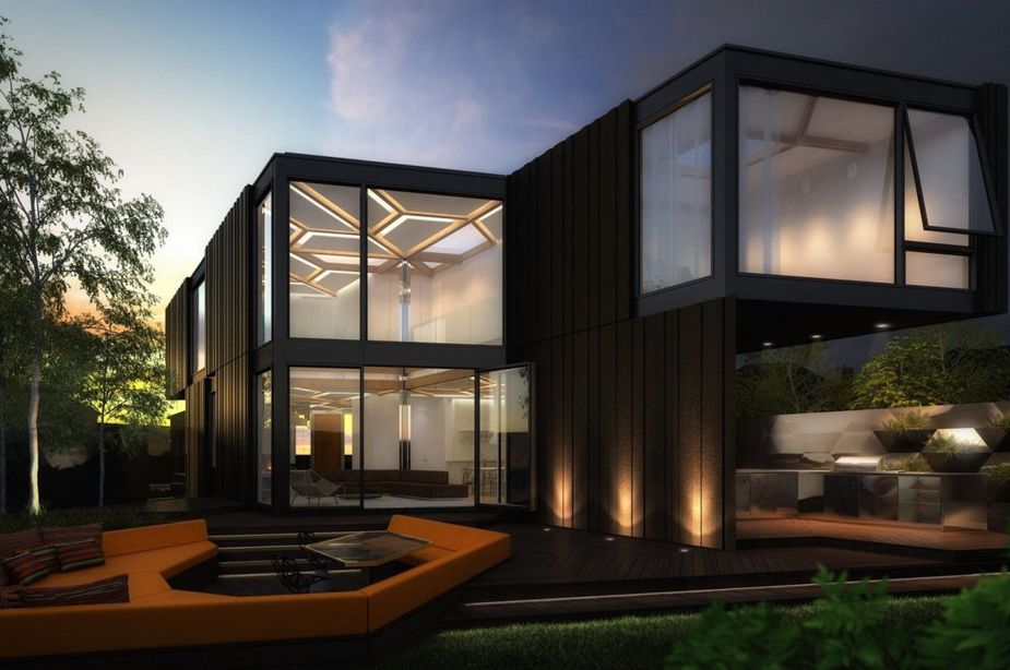 Maison modulaire  ossature acier module isk164_0