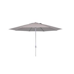 METRO Professional Parasol, aluminium / polyester, Ø 4 x 2.70 m, protection UV, hydrofuge, argent / platine - argenté multi-matériau 4337255697485_0