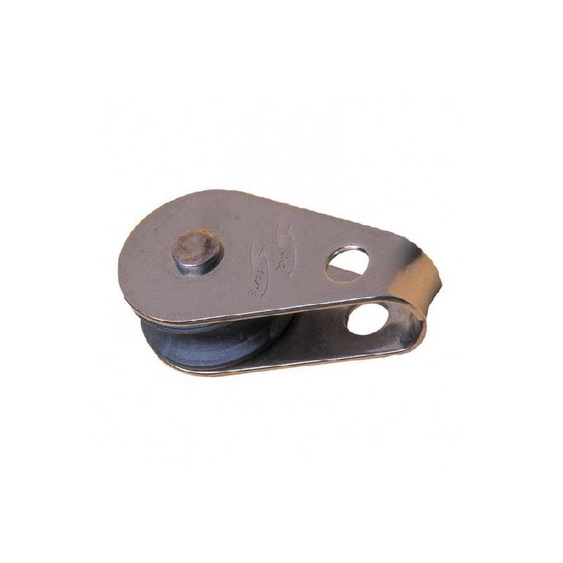 Mini poulie simple à ½il - Réa plastique - Inox 316 - Pour cordage 5 mm - Réf MPP_0