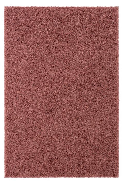 Pad à main POLINOX L224 x l154 mm fin 280 - brun rouge - PFERD - pour métaux et peintures_0