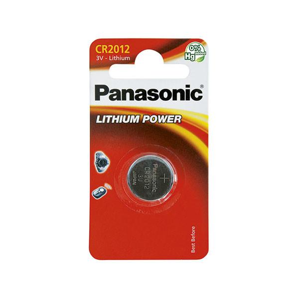 Pile bouton lithium Panasonic CR2012 - 3V 55mAh - Blister - Longue durée et haute résistance_0