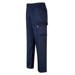 Portwest - Pantalon de travail Cargo résistant à la flamme BIZWELD Bleu Marine Taille 4XL - XXXXL bleu BZ31NAR4XL_0