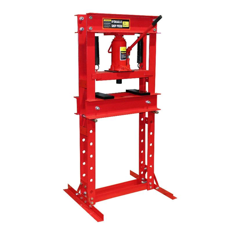 Presse hydraulique - Presse d’atelier à cadre 30 tonnes - Pressage, pliage, déformation - Rouge 16_0000574_0