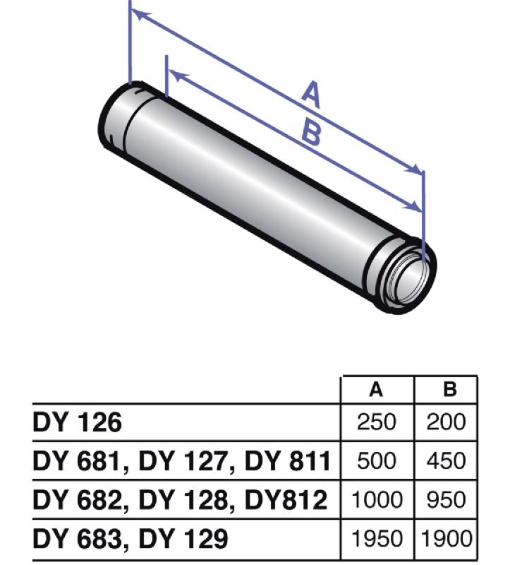 Rallonge ventouse PPS Innovens - diamètre 60/100 mm - longueur 1000 mm - colis DY682 84887682_0