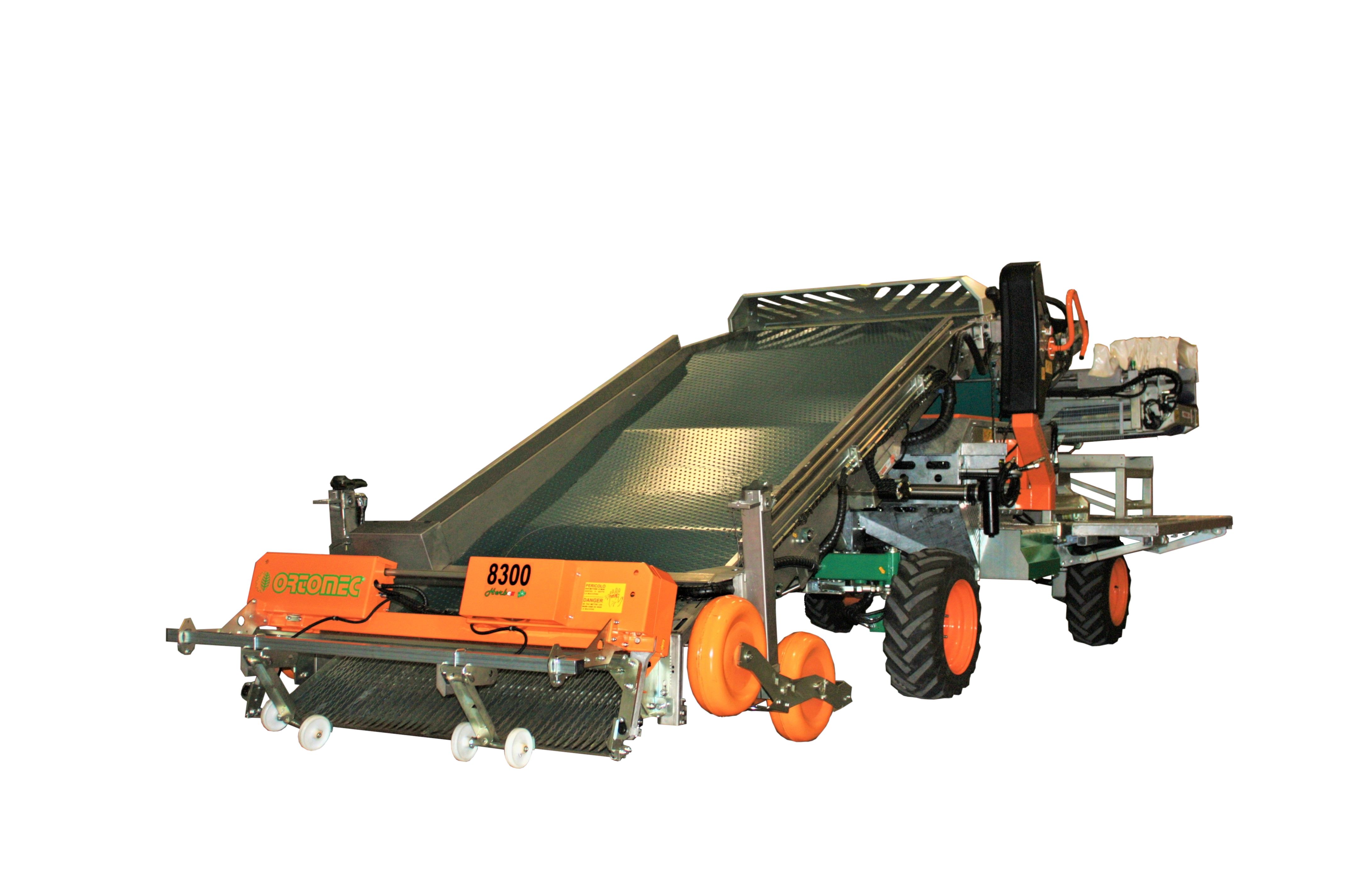Récolteuse de légumes 8300 Herbex - Ortomec SRL - moteur 50 CV - largeur de tête 130 à 180 cm - multifonctionnelle et robuste_0