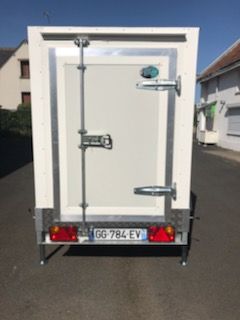Remorque frigorifique simple essieu avec température intérieure de 0 à +5°C