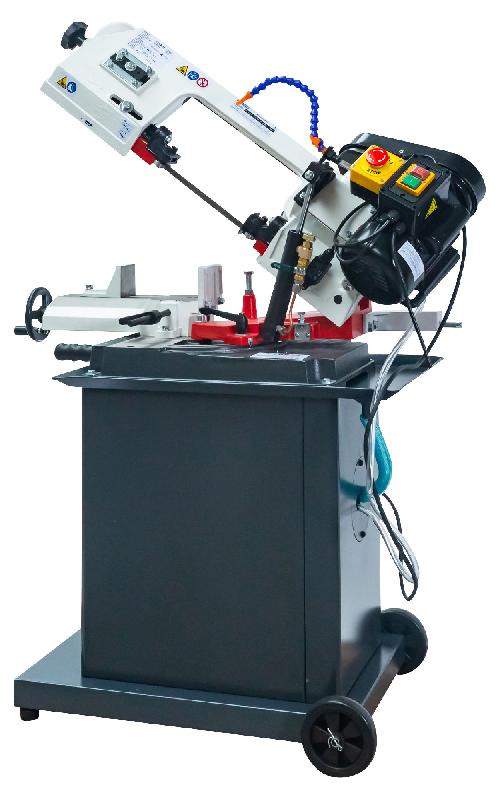 Scie à ruban mobile pour métaux -45°/+60° capacité de coupe ronde 128 mm 0,55 kW 230V 3 vitesses système d'arrosage Torros SC135G_0