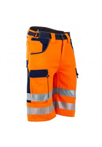 Short haute visibilité orange CHANDELLE - Normes EN ISO 20471 classe 2 - Renforts et multipoches_0