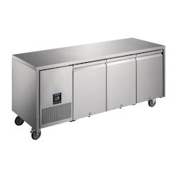 Table Réfrigérée Négative Inox 3 Portes GN 1/1 - 420L Froid Ventilé Pro - Polar Série U Premium - UA008_0