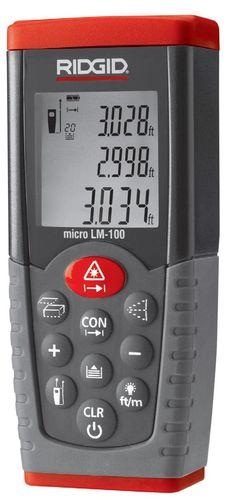 Télémètre laser 50m ±1.5mm - Mesures surfaces, volumes et pythagore - RGDMicroLM100 Ridgid_0