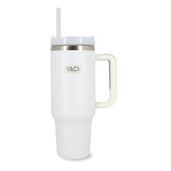 Yack - Gobelet Yack 1.2l En Acier Inoxydable Blanc Avec Couvercle Et Paille - 3256391030844_0
