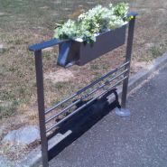 Barrière Alizé - Barrières urbaines en inox avec jardinière - France Inox_0