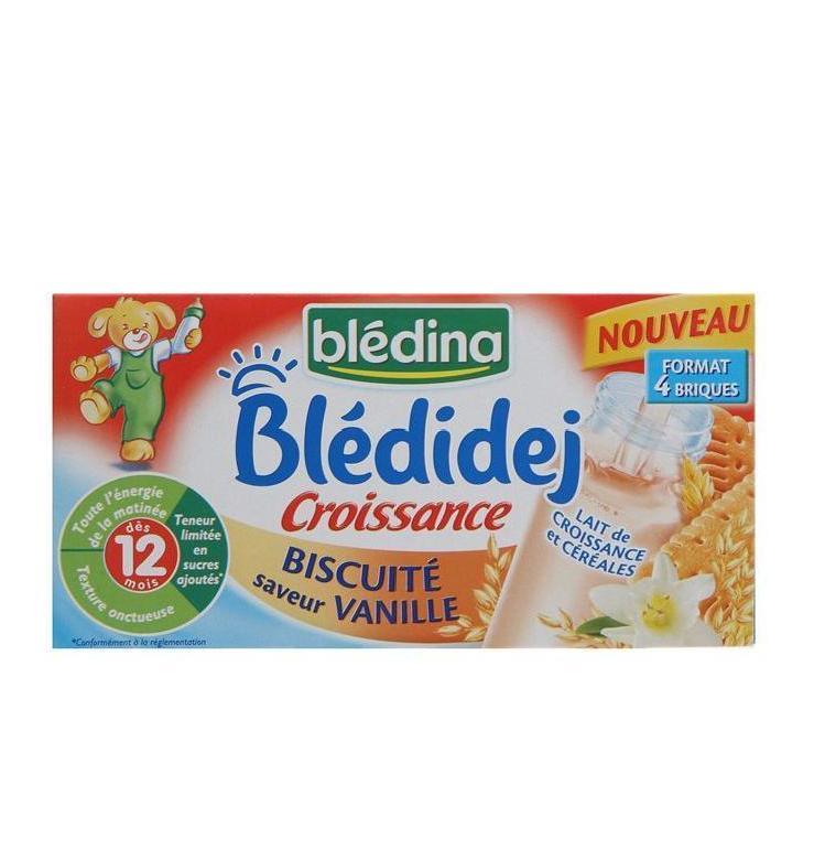 BLEDIDEJ LAIT ET CEREALES VANILLE BISCUIT 4X250ML - BLEDINA