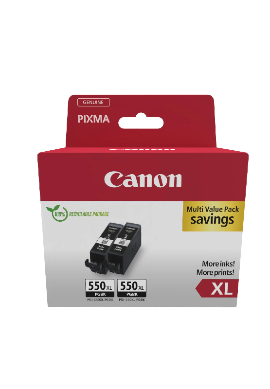 CANON PGI-550XL Ink Cartridge Twinpack Blistered_0
