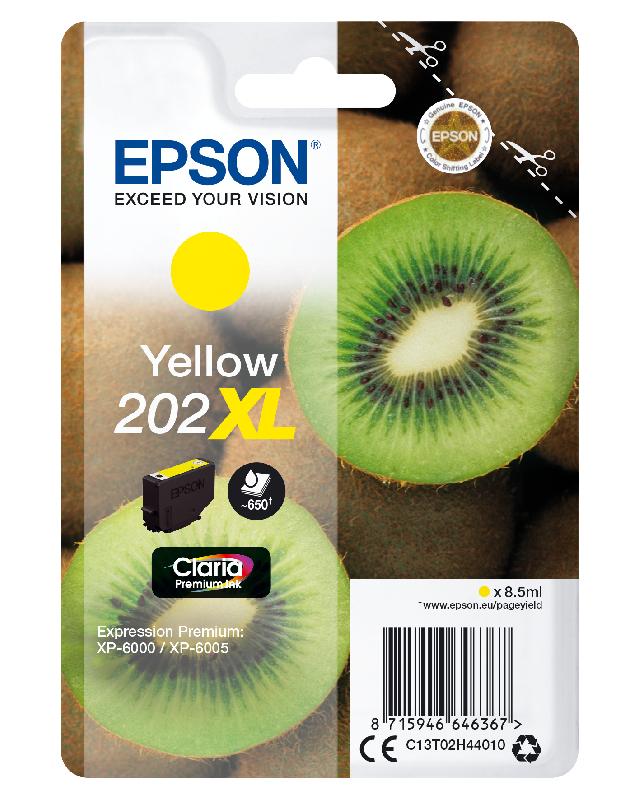 Epson Kiwi Singlepack Yellow 202XL Claria Premium Ink_0