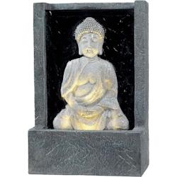 Fontaine extérieure en polyresine Bouddha Lumineo - gris 8718533948929_0