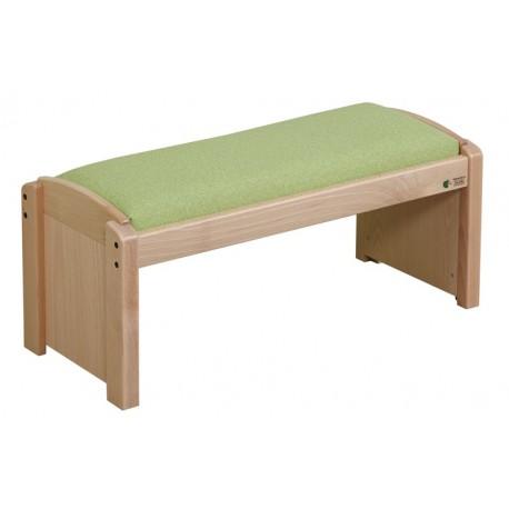 Kb106vs - Banc simple Wiki Cat - Structure hêtre massif - Assise souple en tissu PVC - 2 coloris disponibles_0