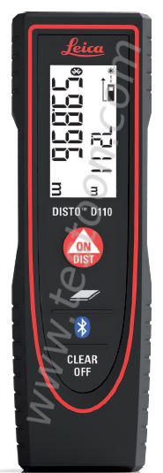 Le plus petit télémètre laser Leica Disto D110 - Bluetooth® Smart, 60m, précision ±1,5mm, protection IP54_0