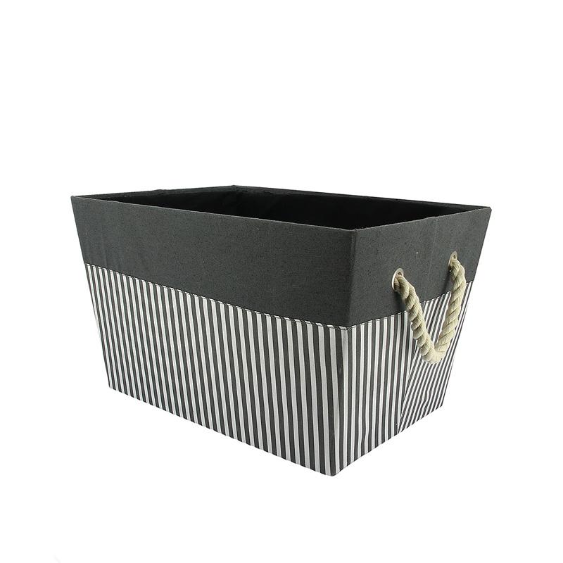Lingère rectangle tissu rayé 41.5x30 -_0