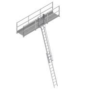 Plff-port - passerelle de franchissement en caillebotis acier galvanisé - Ultralu - charge admissible 300 kg - longueur 2,50 m à 4,00 m_0
