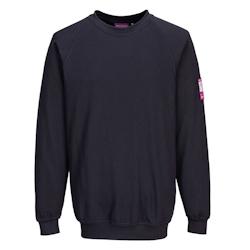 Portwest - Sweat-shirt manches longues antistatique Bleu Marine Taille 2XL - Certifié CE - Normes EN 1149-5 et EN ISO 11612_0