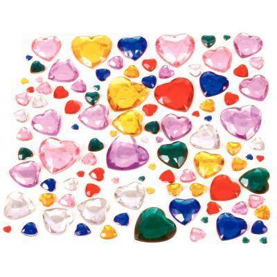 Sachet de 450 pierres décoratives en plastique à coller - Formes et couleurs assorties_0