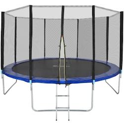 Tectake Trampoline modèle B  noir/bleu - 403520 - noir acier 403520_0