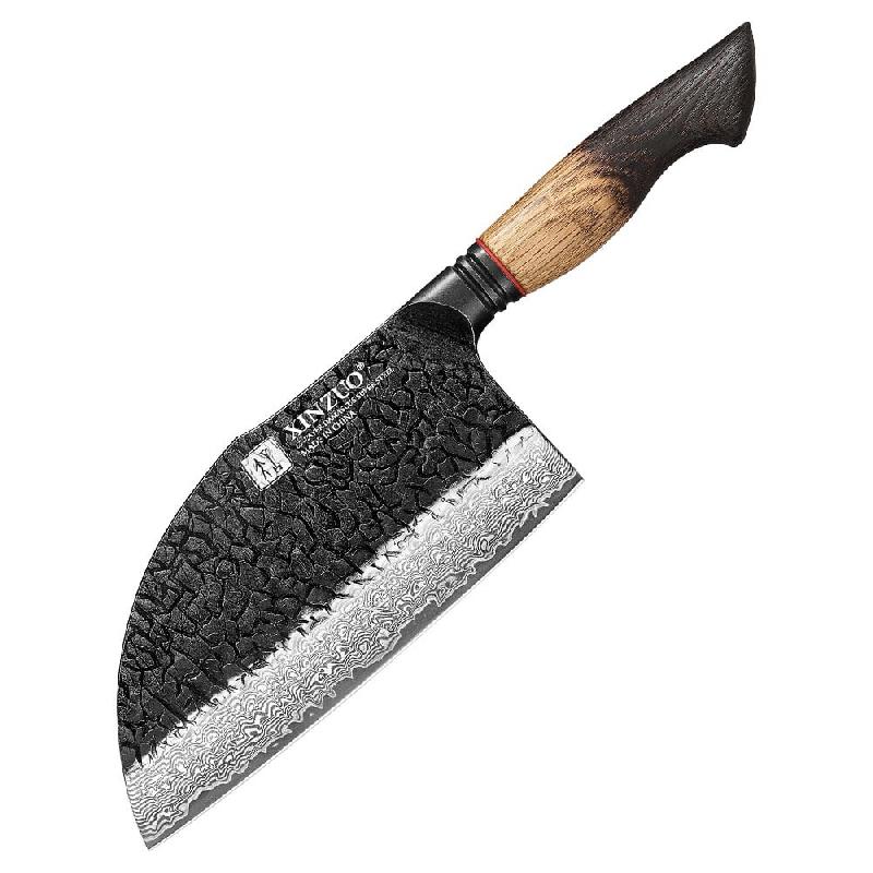 XinZuo - Couteau Damas 18 cm - Série X06 Mo - fabriqué en acier damassé à 67 couches - multicolore X06-KG_0